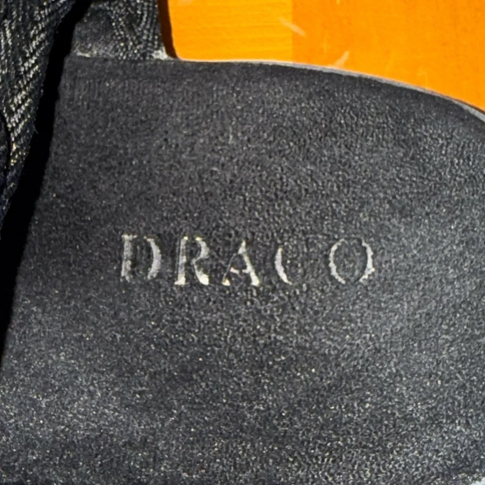 Draco Slides Bandana Mens 11/12 Black White Adjustable Strap Comfort Casual Luxe